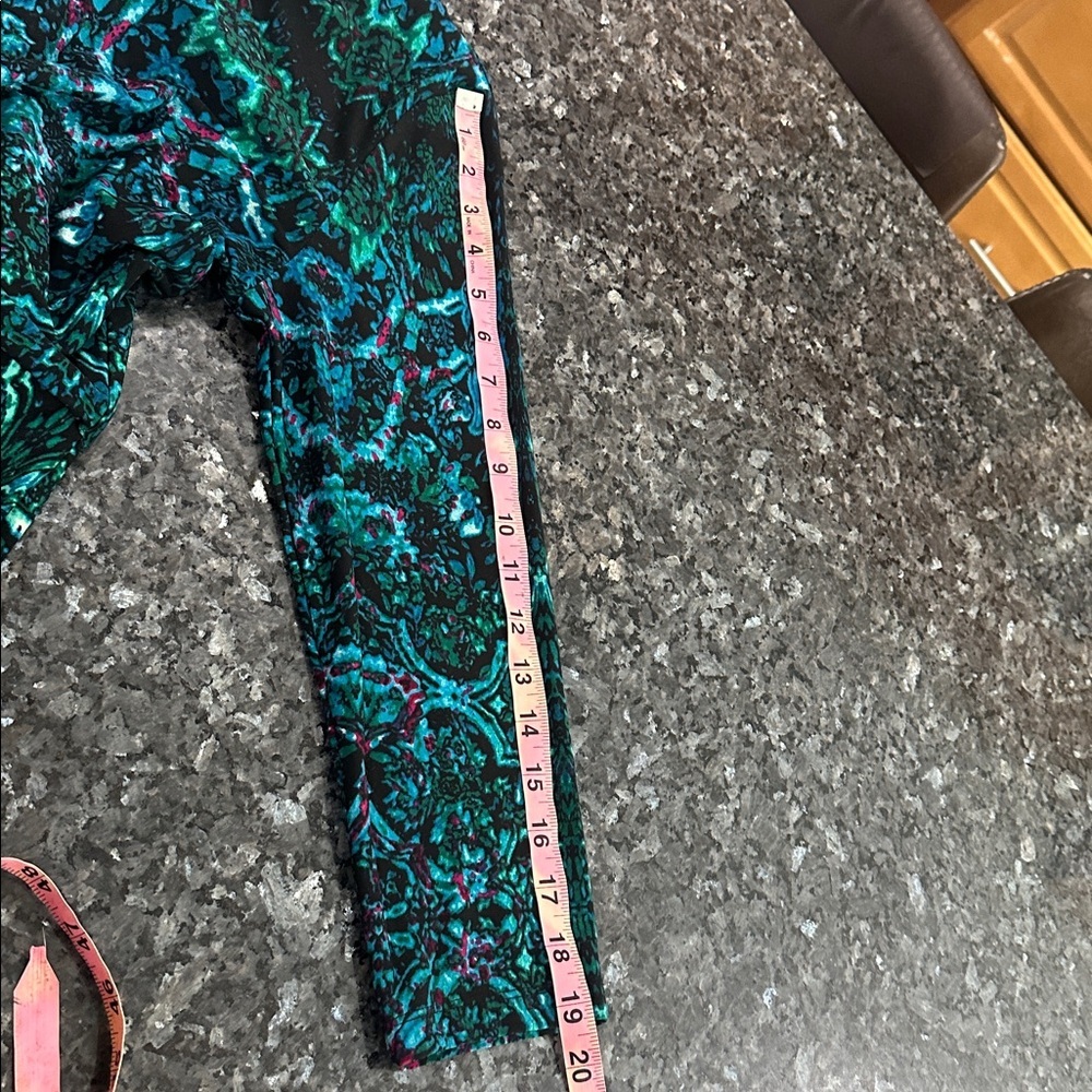 Maggy London Teal and Navy Long Sleeve Dress - Picture 9 of 12